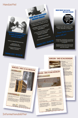 Die Blickfeld: Flyer und Infoblätter Referenz 2